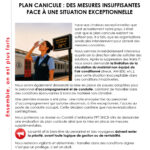 Plan canicule des mesures insuffisantes face à une situation exceptionnelle