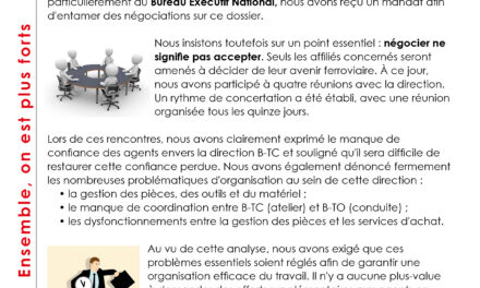 Tract : DOSSIER SHIFTWERK 2.0 – INFORMATION AUX AFFILIÉS