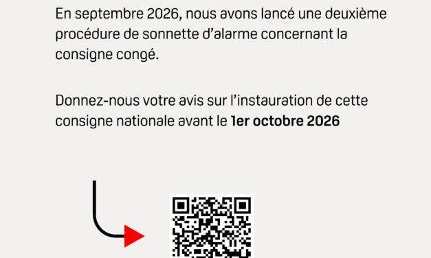 Enquête sur la consigne nationale congé – Accompagnement