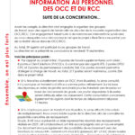 Information au personnel des OCC et du RCC sept 2026