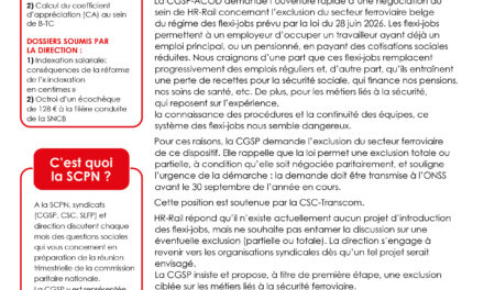 Sous-Commission Paritaire Nationale du 02 septembre