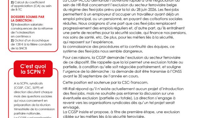 Sous-Commission Paritaire Nationale du 02 septembre
