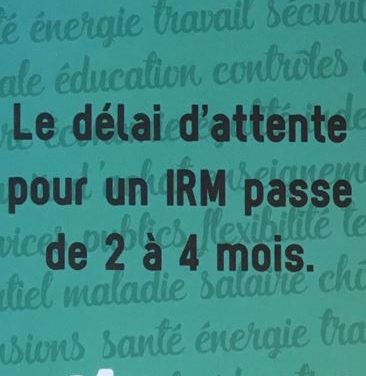 Le délai d’attente pour un IRM passe de 2 à 4 mois! On dit merci qui? Merci le MR!