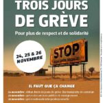 FGTB Tract front commun :  Trois jours de grève
