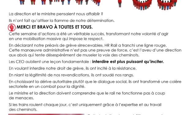Merci aux Cheminots