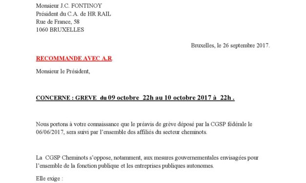 Grève du 10 octobre 2017