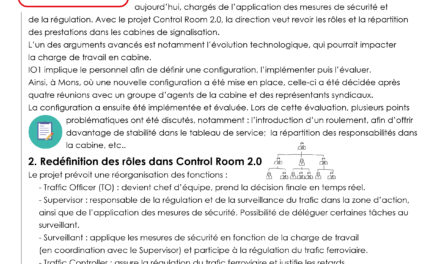 GROUPE DE TRAVAIL CGSP ACOD DU PERSONNEL IO.1 DES CABINES ET DU TC