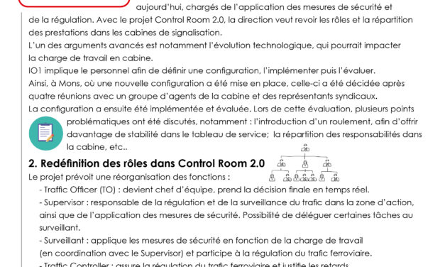 GROUPE DE TRAVAIL CGSP ACOD DU PERSONNEL IO.1 DES CABINES ET DU TC