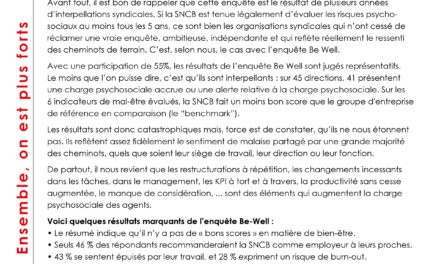 Tract : Résultats Be Well 2025