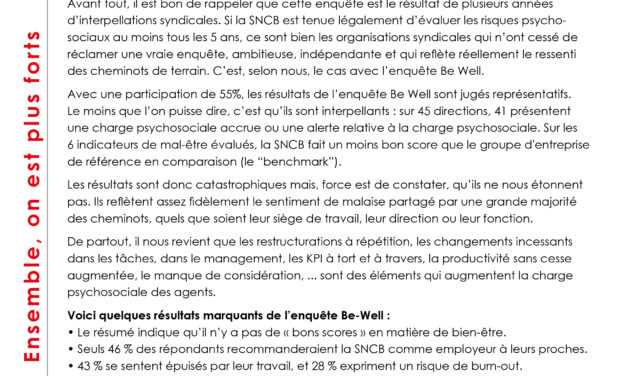 Tract : Résultats Be Well 2025