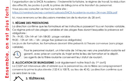 SNCB Academy – 4e réunion