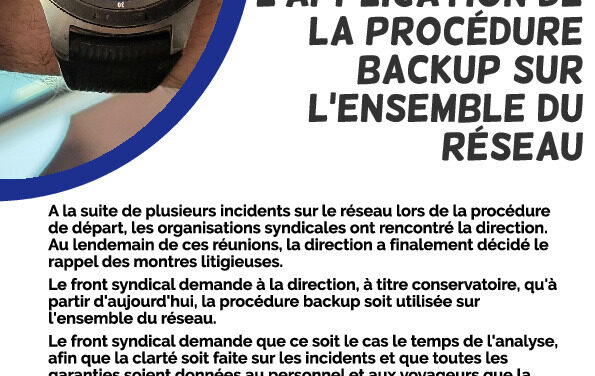 Procédure LINDA – Montre