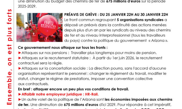 APPEL AU PERSONNEL DES OCC ET DU RCC