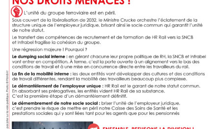 HR RAIL DÉMANTELÉ, NOS DROITS MENACÉS !