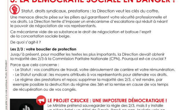 LA DÉMOCRATIE SOCIALE EN DANGER !