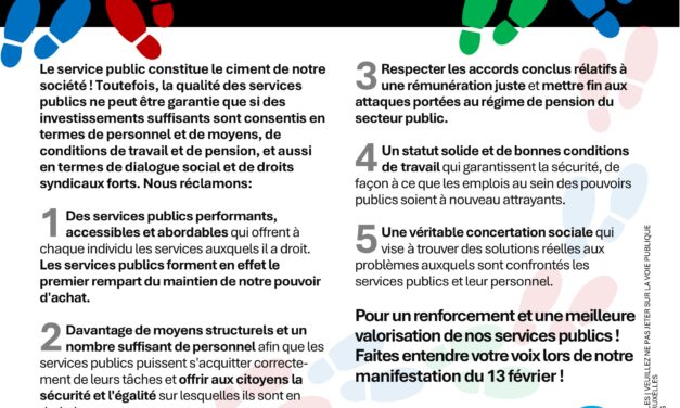 Renforçons nos services publics (manifestation 13 février)